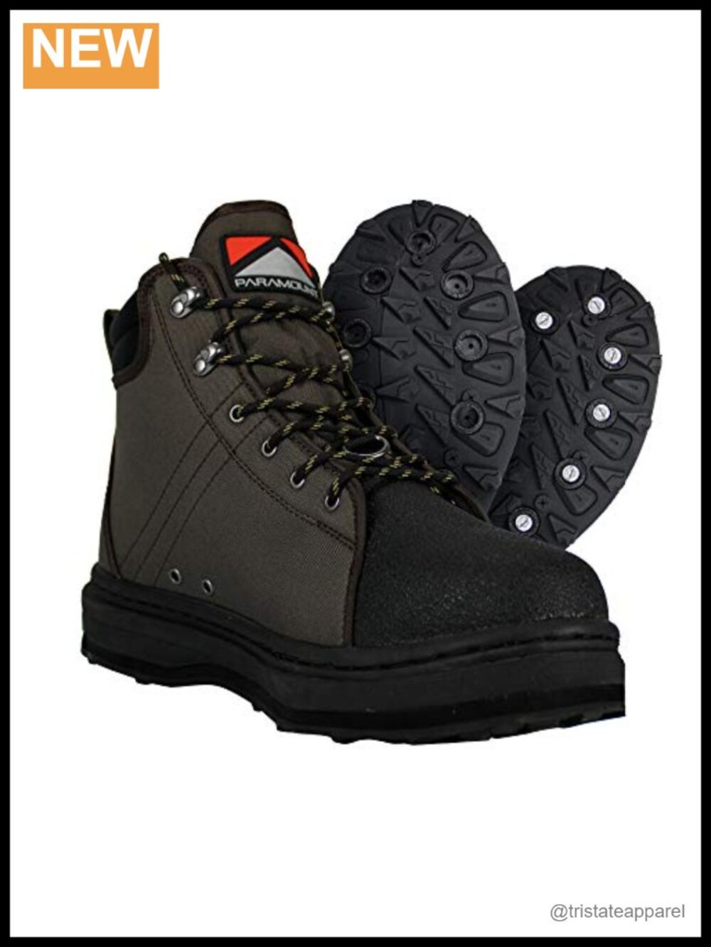 Paramount Outdoors Stonefly Wading Boot Men Rubber Felt Sole Fly Fishing Cleated